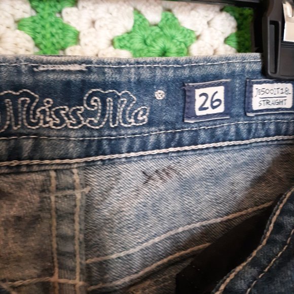 Miss Me Straight Leg Embellished Jeans - Picture 7 of 9